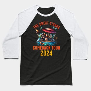 The Great Cicada Comeback Tour 2024 Baseball T-Shirt